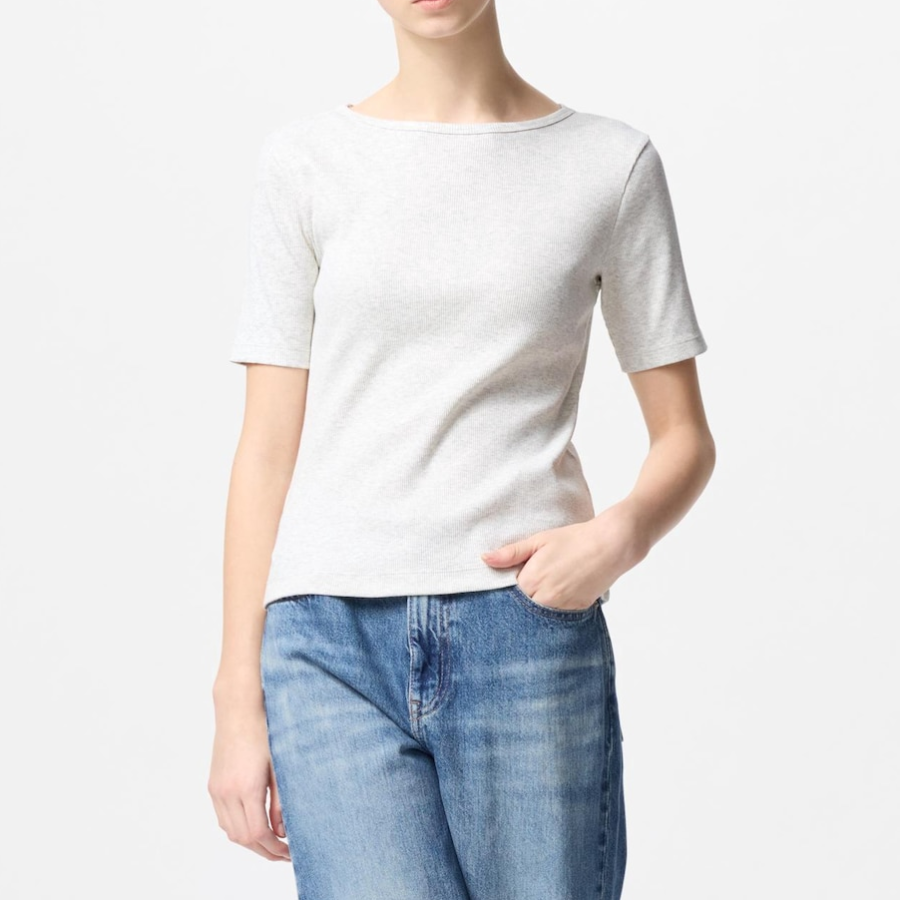 Uniqlo – футболка Rib Boat Neck T