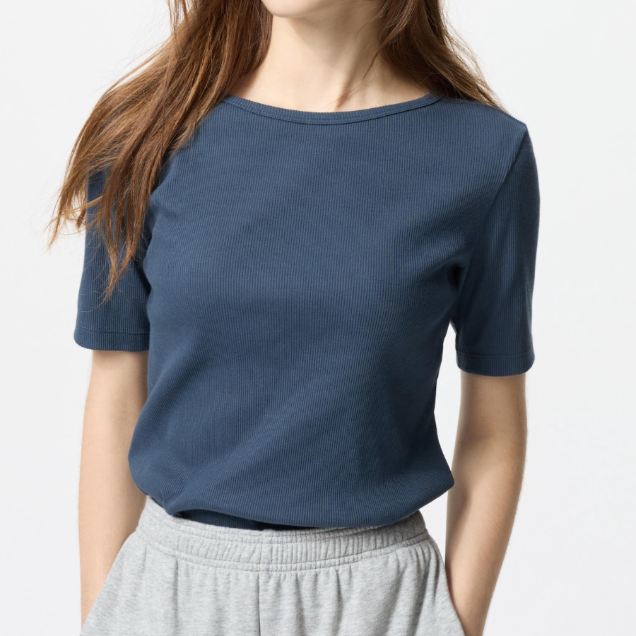 Uniqlo – футболка Rib Boat Neck T