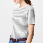 Uniqlo – футболка Rib Boat Neck T Stripe