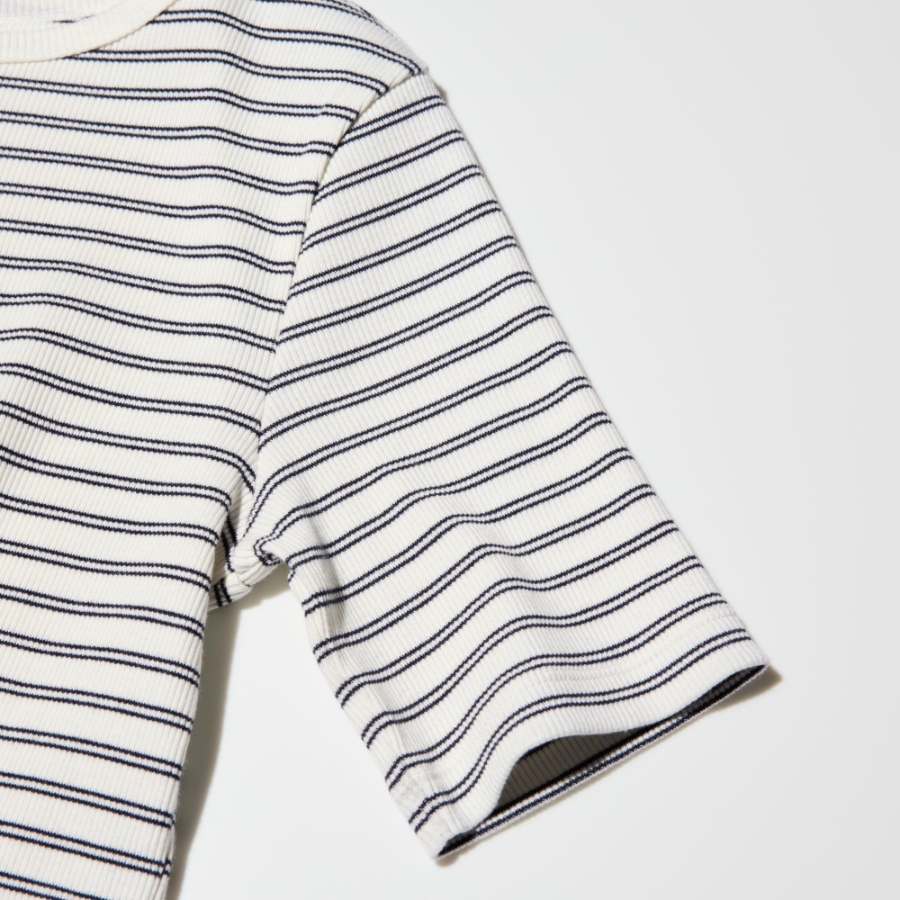 Uniqlo – футболка Rib Boat Neck T Stripe