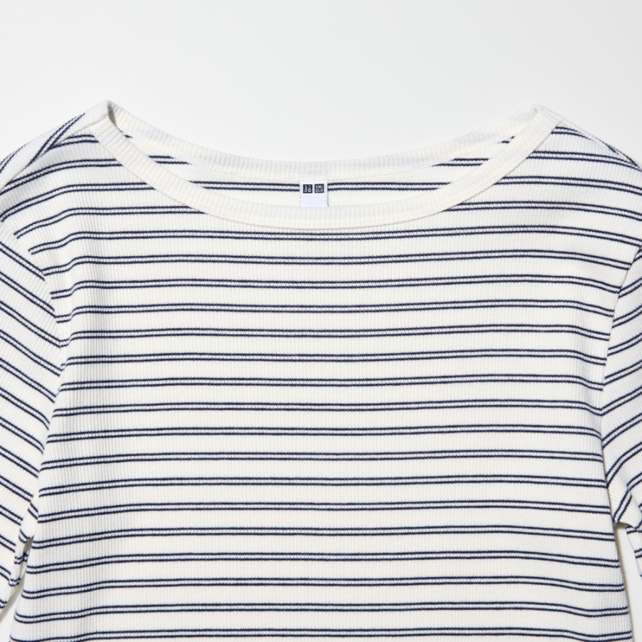 Uniqlo – футболка Rib Boat Neck T Stripe