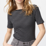 Uniqlo – футболка Rib Boat Neck T Stripe