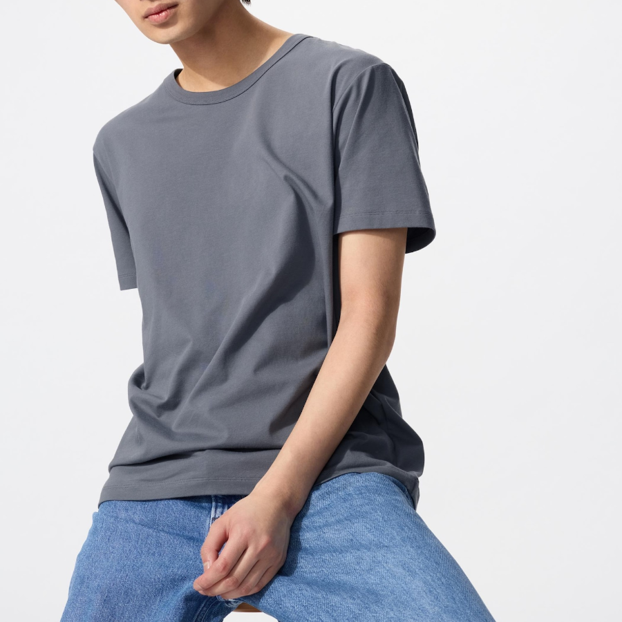 Uniqlo AIRism Cotton Crew Neck T-Shirt