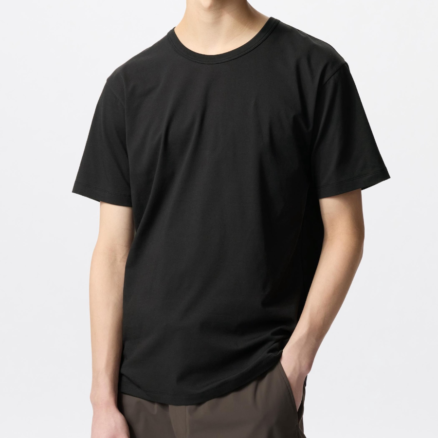 Uniqlo AIRism Cotton Crew Neck T-Shirt