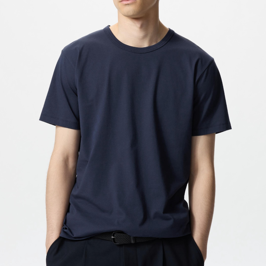 Uniqlo AIRism Cotton Crew Neck T-Shirt