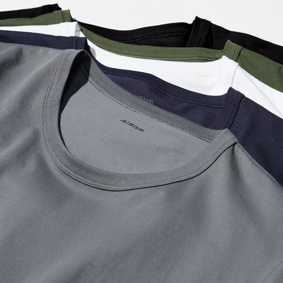 Uniqlo AIRism Cotton Crew Neck T-Shirt