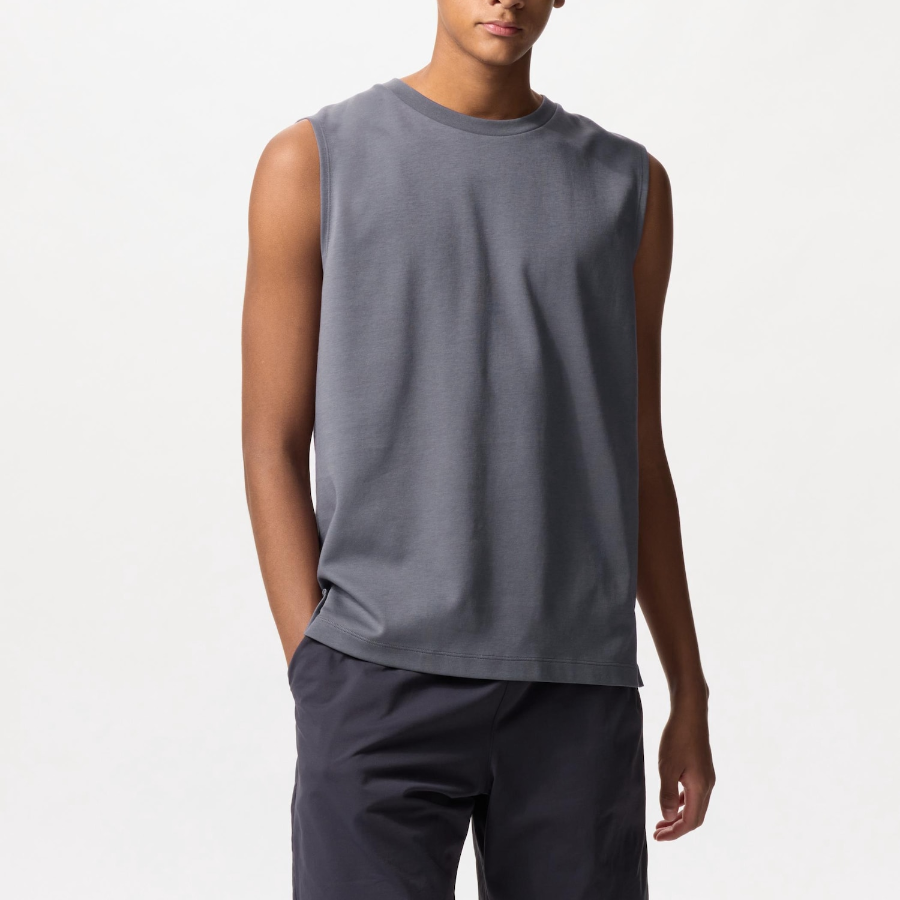 Uniqlo AIRism Cotton Sleeveless T-Shirt