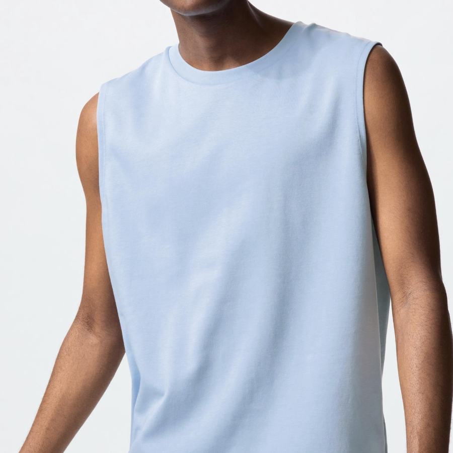 Uniqlo AIRism Cotton Sleeveless T-Shirt