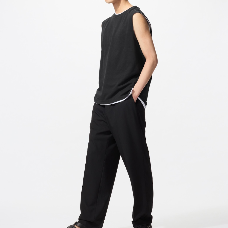 Uniqlo AIRism Cotton Sleeveless T-Shirt