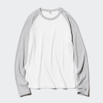 UNIQLO – лонгслив Soft Rib Color Block Crew Neck T-shirt