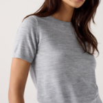 UNIQLO – свитер Merino Crew Neck Short Sleeve Sweater