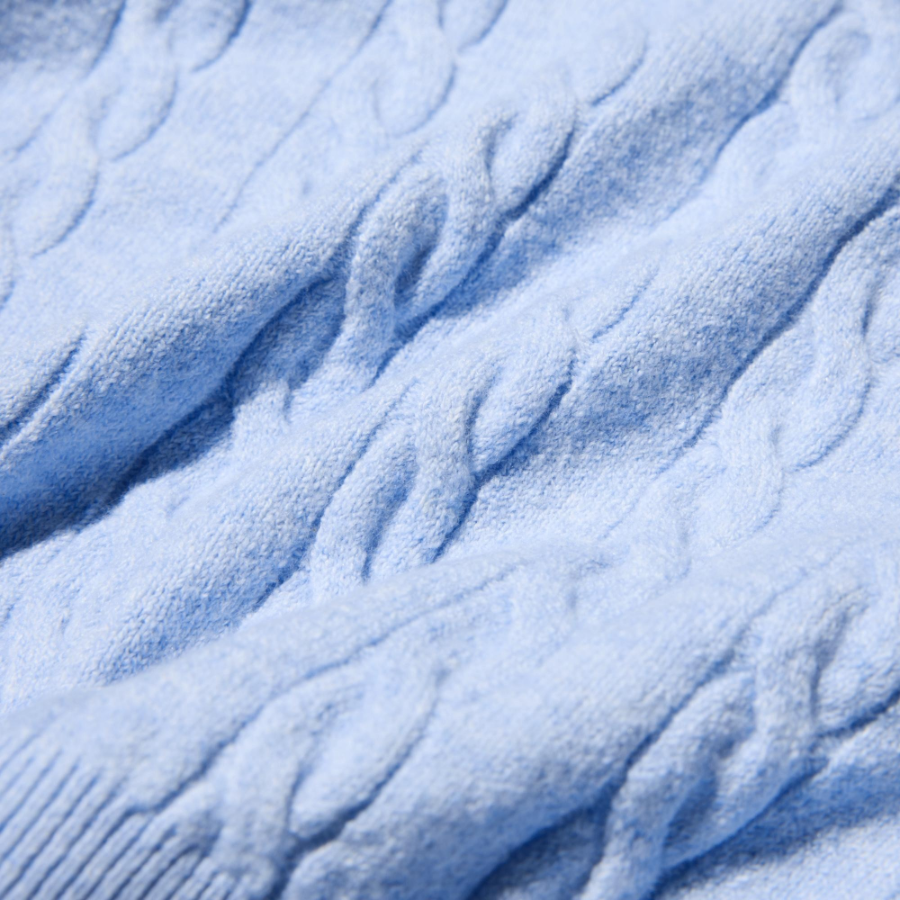 UNIQLO – свитер Cable Knit Crew Neck Short Sleeve Sweater