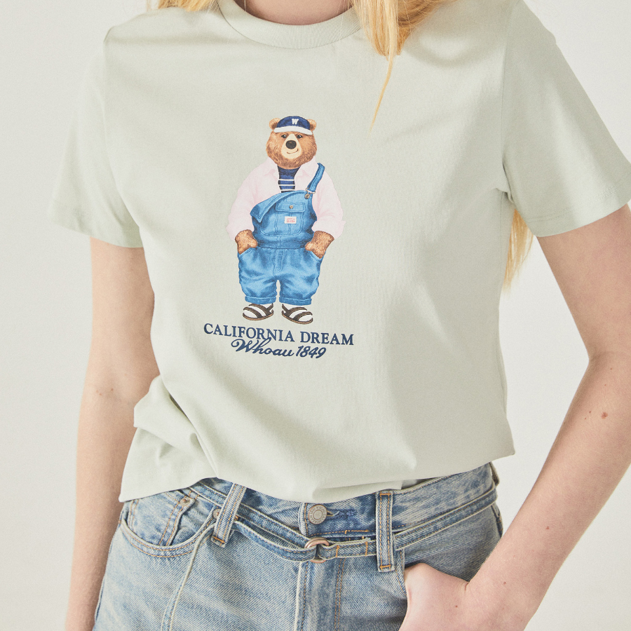 WHO.A.U – футболка Steve Photo Basic T-shirt (F)