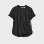 UNIQLO – футболка Linen Blend Crew Neck Short Sleeve T-shirt