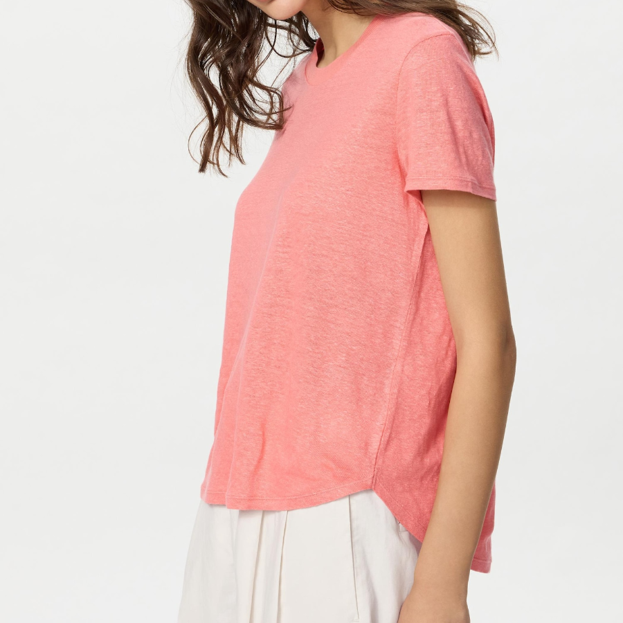 UNIQLO – футболка Linen Blend Crew Neck Short Sleeve T-shirt