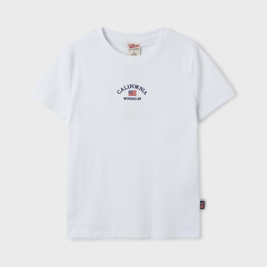 WHO.A.U – футболка USA Embroidery Small Logo T-shirt