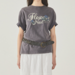 WHO.A.U – футболка Flower Dyed Overfit T-shirt