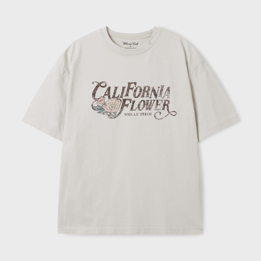 WHO.A.U – футболка Flower Dyed Overfit T-shirt