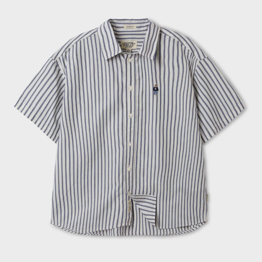 WHO.A.U – рубашка Steve Loose Fit Cotton Shirts