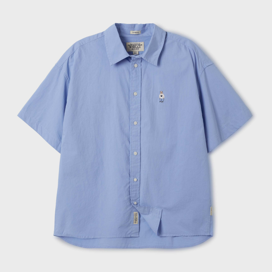WHO.A.U – рубашка Steve Loose Fit Cotton Shirts