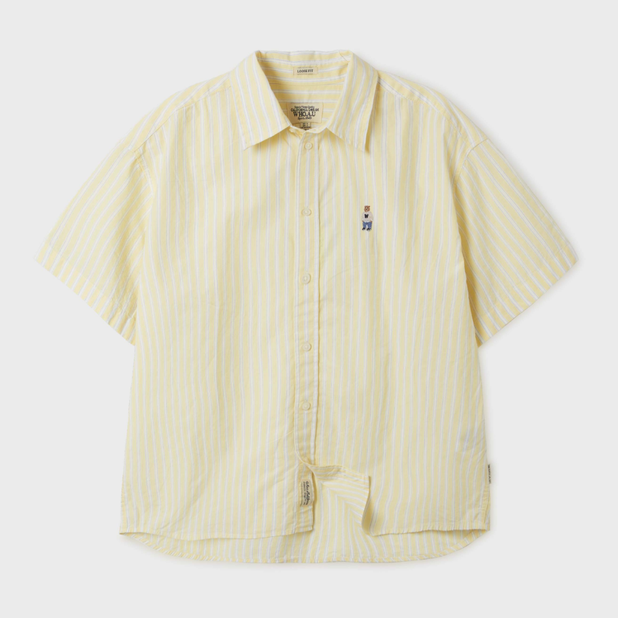 WHO.A.U – рубашка Steve Loose Fit Cotton Shirts