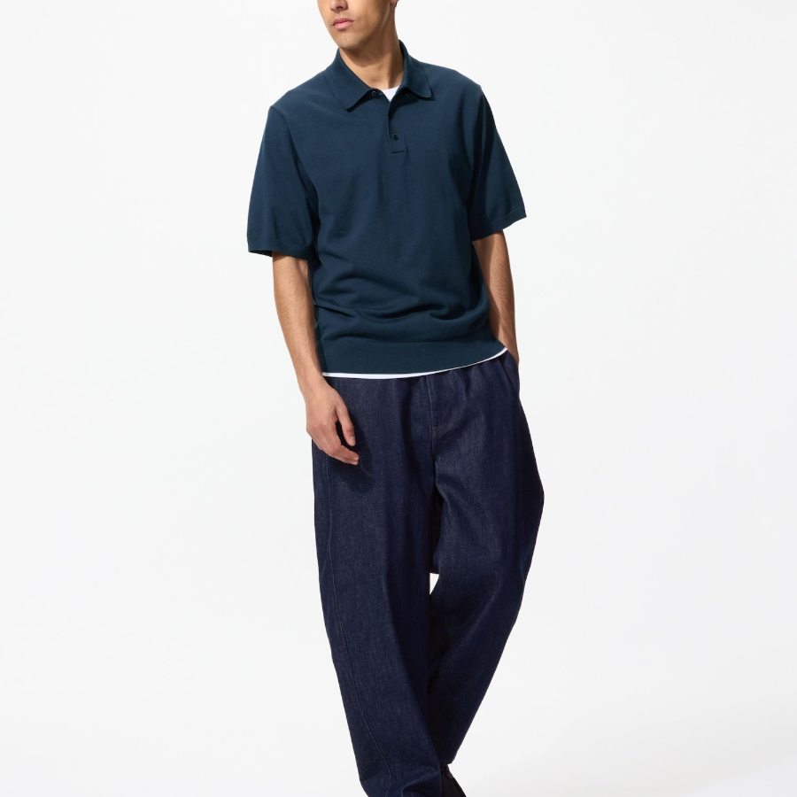 Uniqlo Washable Knit Polo Sweater (Short Sleeve)