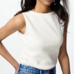 UNIQLO – футболка Shirring Boat Neck T-Shirt (Sleeveless)