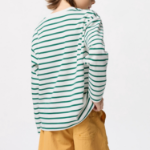 Детская футболка KIDS AIRism Cotton Crew Neck T (Long Sleeve) Border