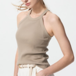 UNIQLO – топ с открытой спиной Rib Bra Top (Halter Neck)
