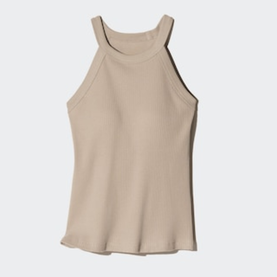 UNIQLO – топ с открытой спиной Rib Bra Top (Halter Neck)