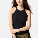 UNIQLO – топ с открытой спиной Rib Bra Top (Halter Neck)