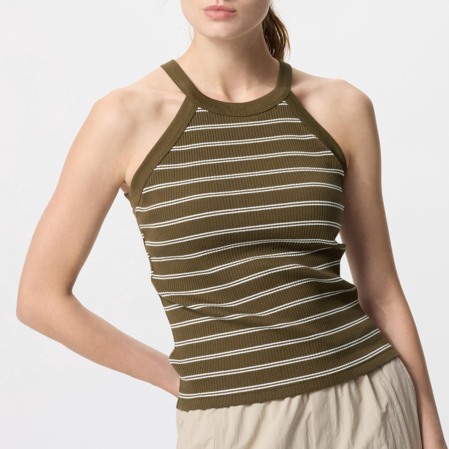 UNIQLO – топ Halter Neck Bra Tank Top (Stripe)