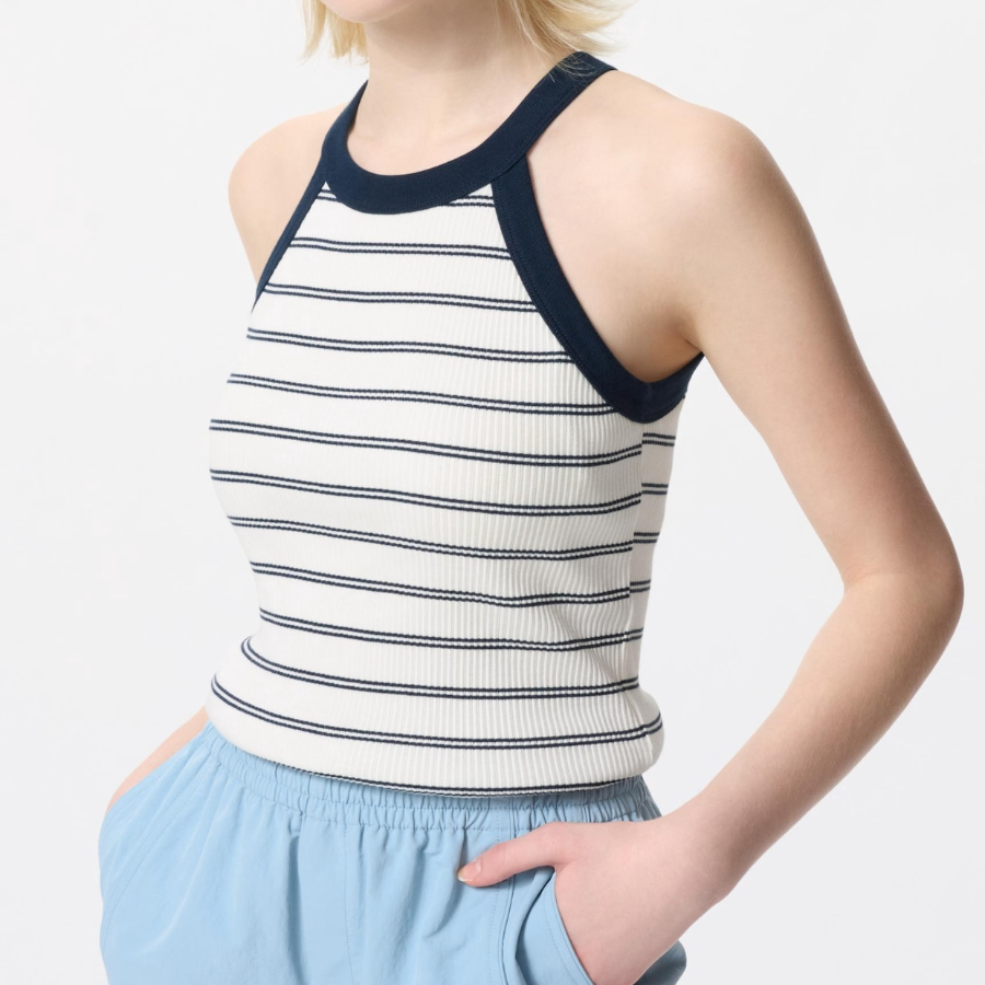 UNIQLO – топ Halter Neck Bra Tank Top (Stripe)