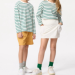 Детская футболка KIDS AIRism Cotton Crew Neck T (Long Sleeve) Border