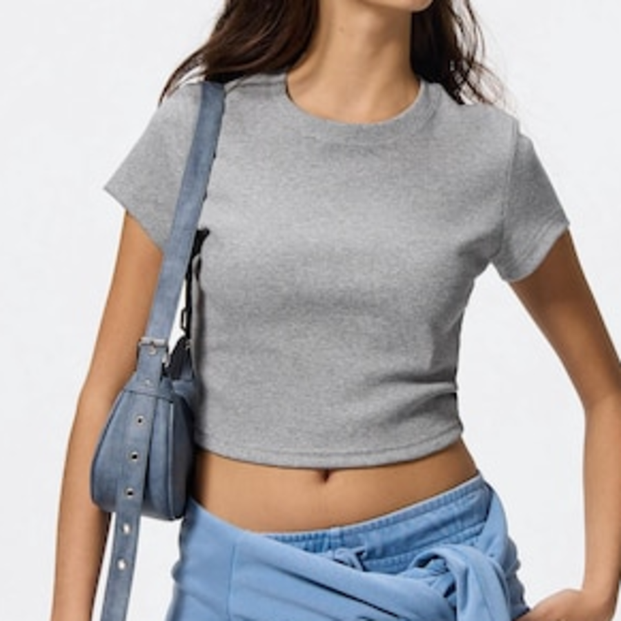 UNIQLO GU – топ Ribbed Crop T-Shirt