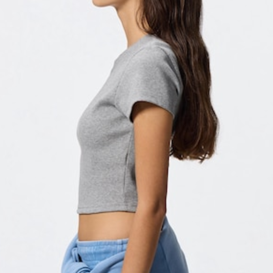 UNIQLO GU – топ Ribbed Crop T-Shirt