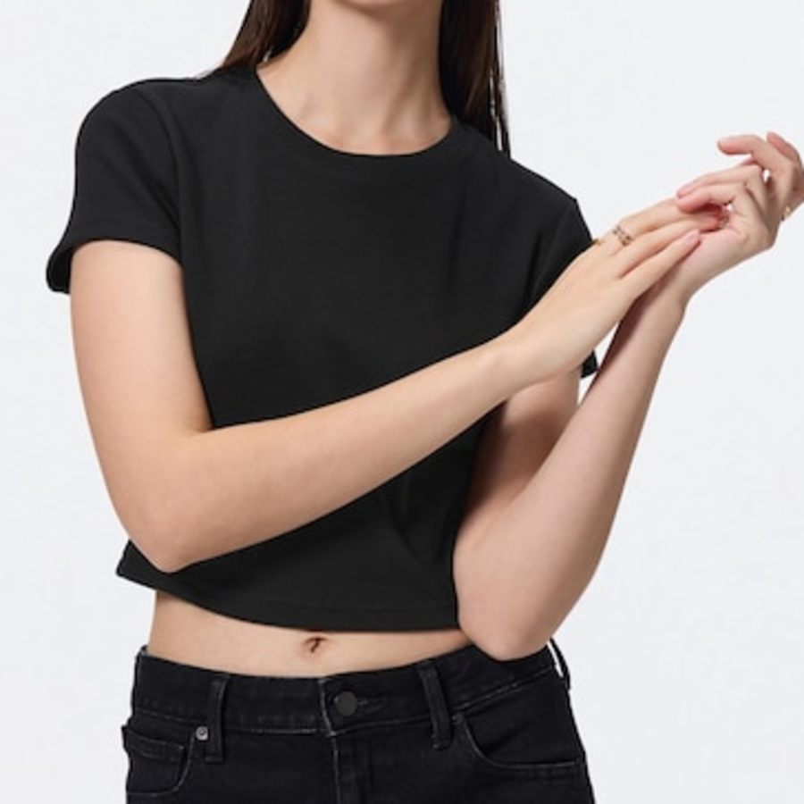 UNIQLO GU – топ Ribbed Crop T-Shirt