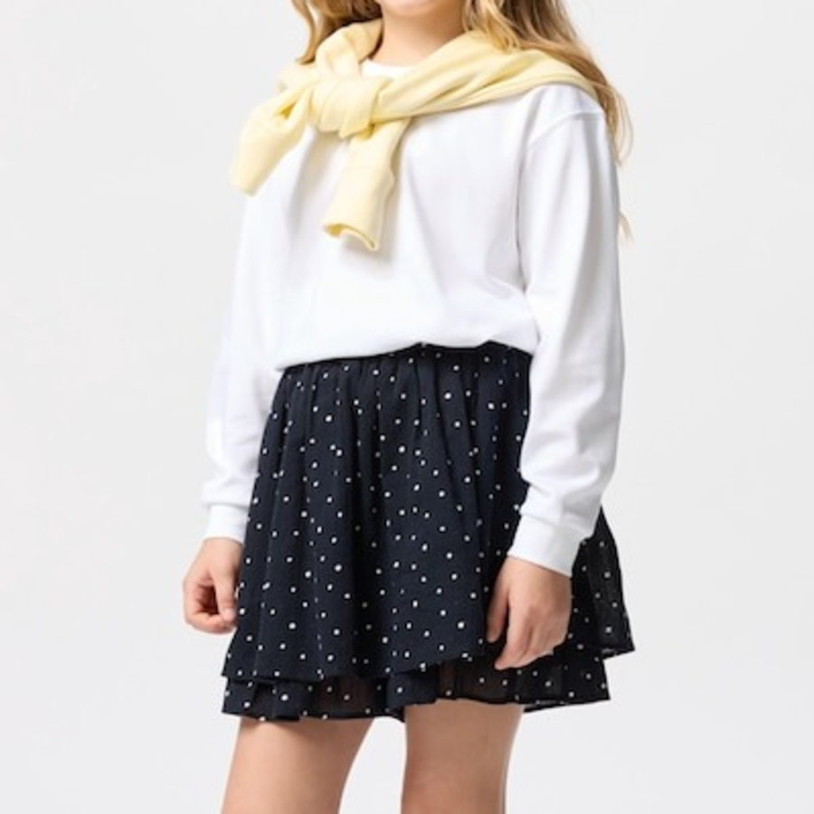 UNIQLO KIDS AIRism Cotton Crew Neck T (Long Sleeve)