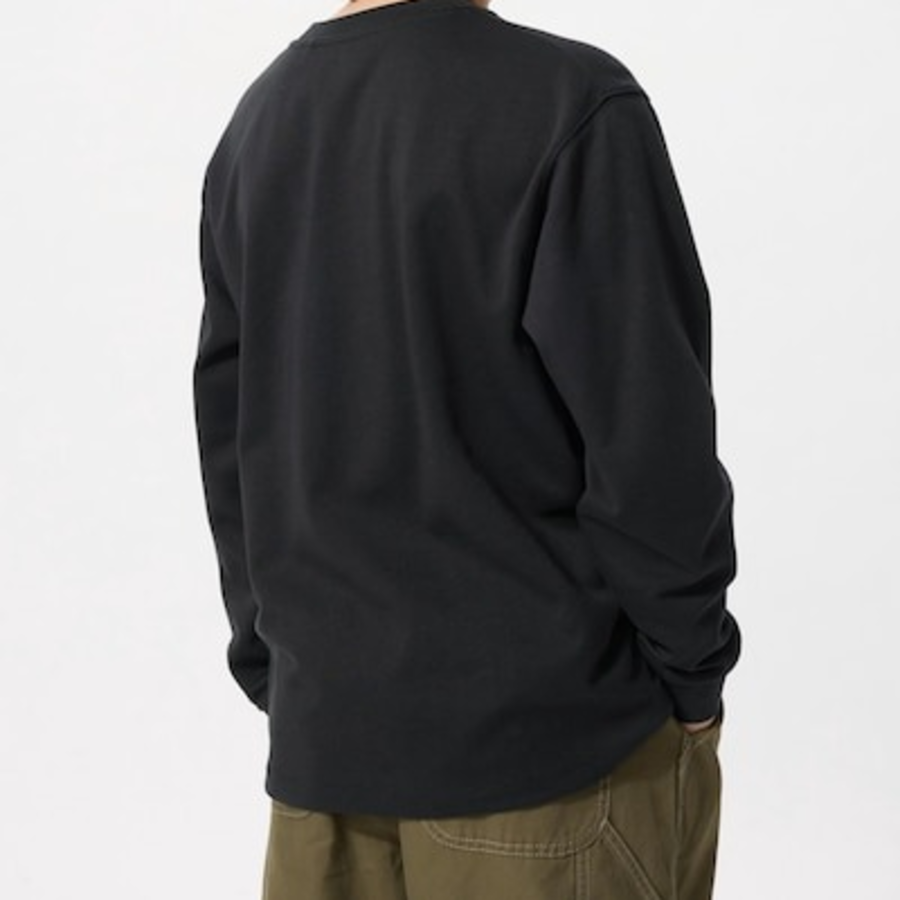 UNIQLO KIDS AIRism Cotton Crew Neck T (Long Sleeve)