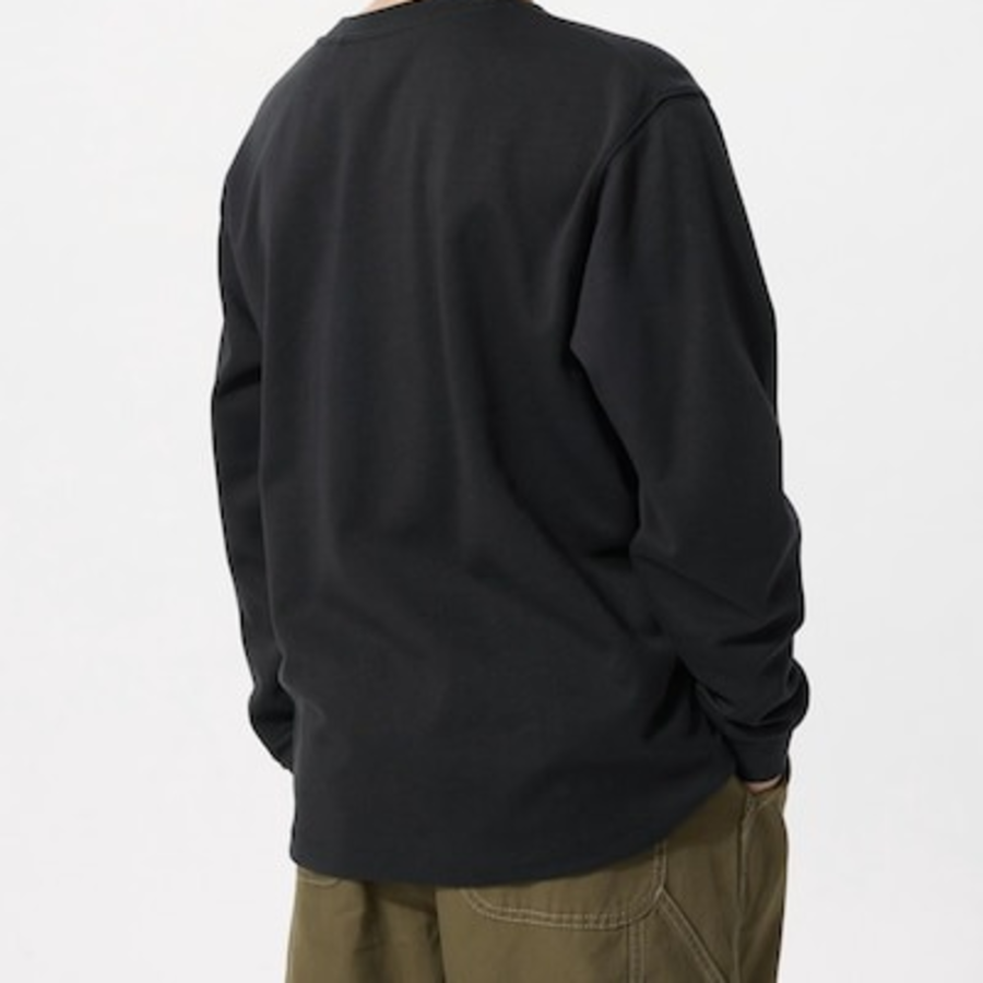 UNIQLO KIDS AIRism Cotton Crew Neck T (Long Sleeve)