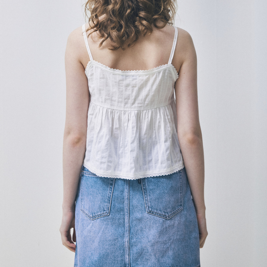 WHO.A.U – блузка Dobby Sleeveless Blouse