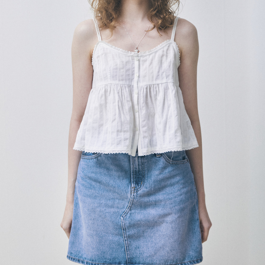WHO.A.U – блузка Dobby Sleeveless Blouse