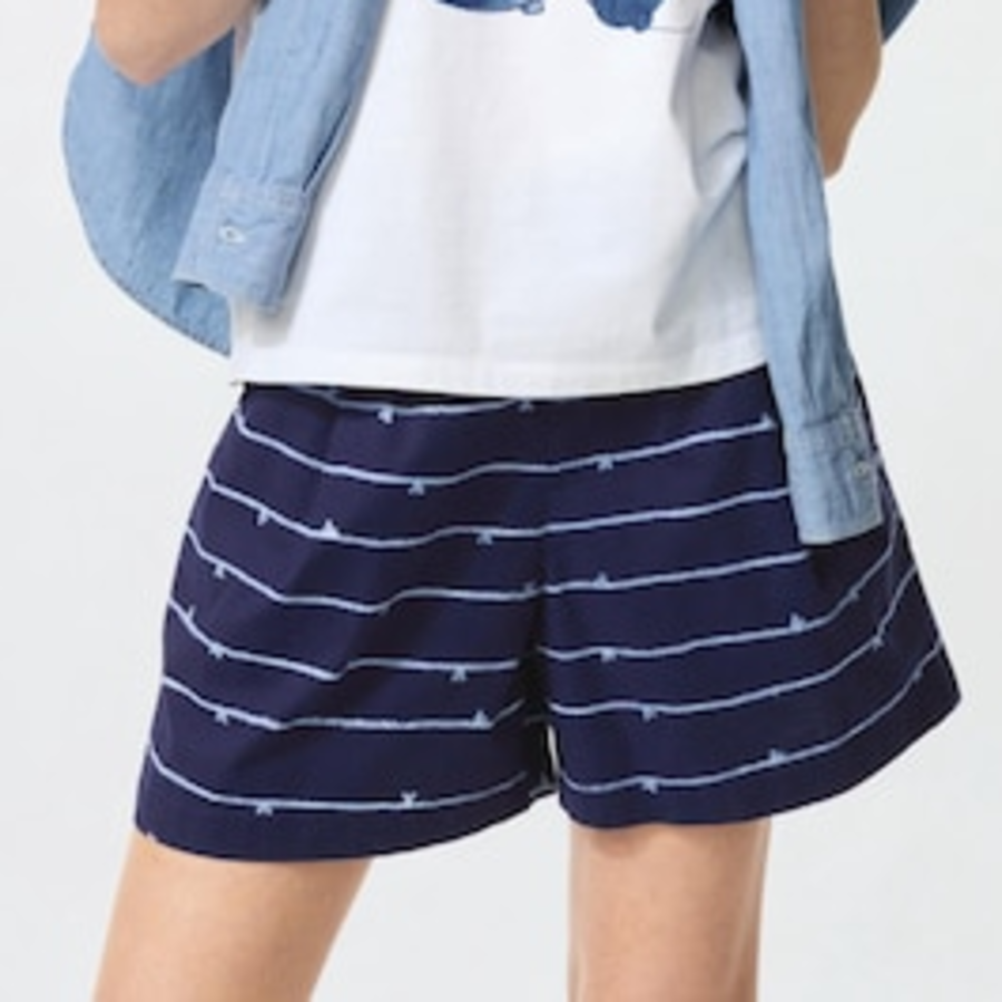 UNIQLO – шорты Disney in Blue Easy Shorts (с полосками)