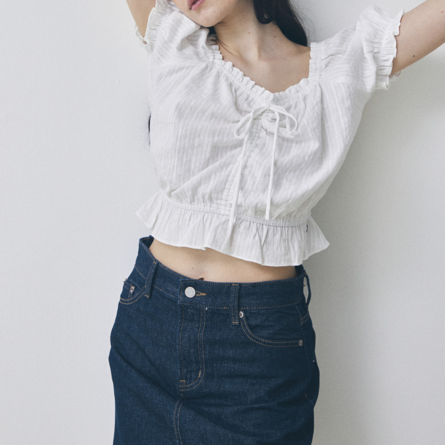 WHO.A.U – блузка Dobby Shiring Blouse