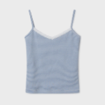 WHO.A.U – топ Lace Ribbed Sleeveless