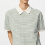 UNIQLO Dry Pique Narrow Stripe Polo Shirt