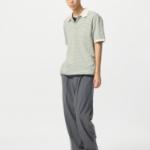 UNIQLO Dry Pique Narrow Stripe Polo Shirt