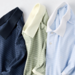 UNIQLO Dry Pique Narrow Stripe Polo Shirt