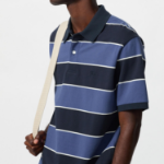 UNIQLO Dry Pique Wide Stripe Polo Shirt