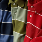 UNIQLO Dry Pique Wide Stripe Polo Shirt